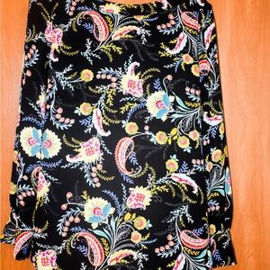 Floral Paisley Long Sleeve Blouse